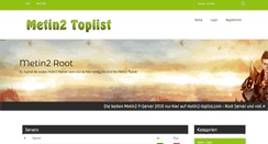 Desktop Screenshot of metin2-toplist.com